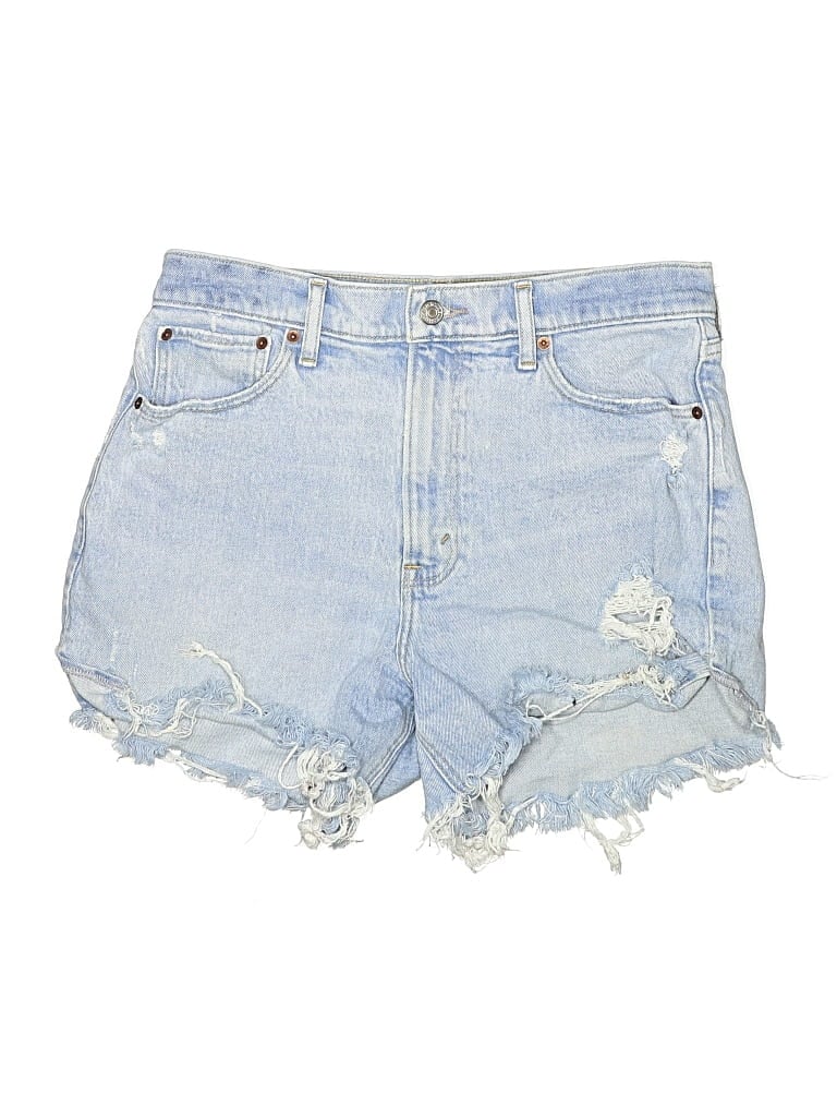 Pre-owned Abercrombie & Fitch Denim Shorts In Blue