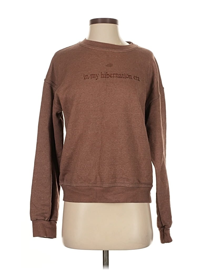 Pre-owned Unbranded Sweatshirt In Brown