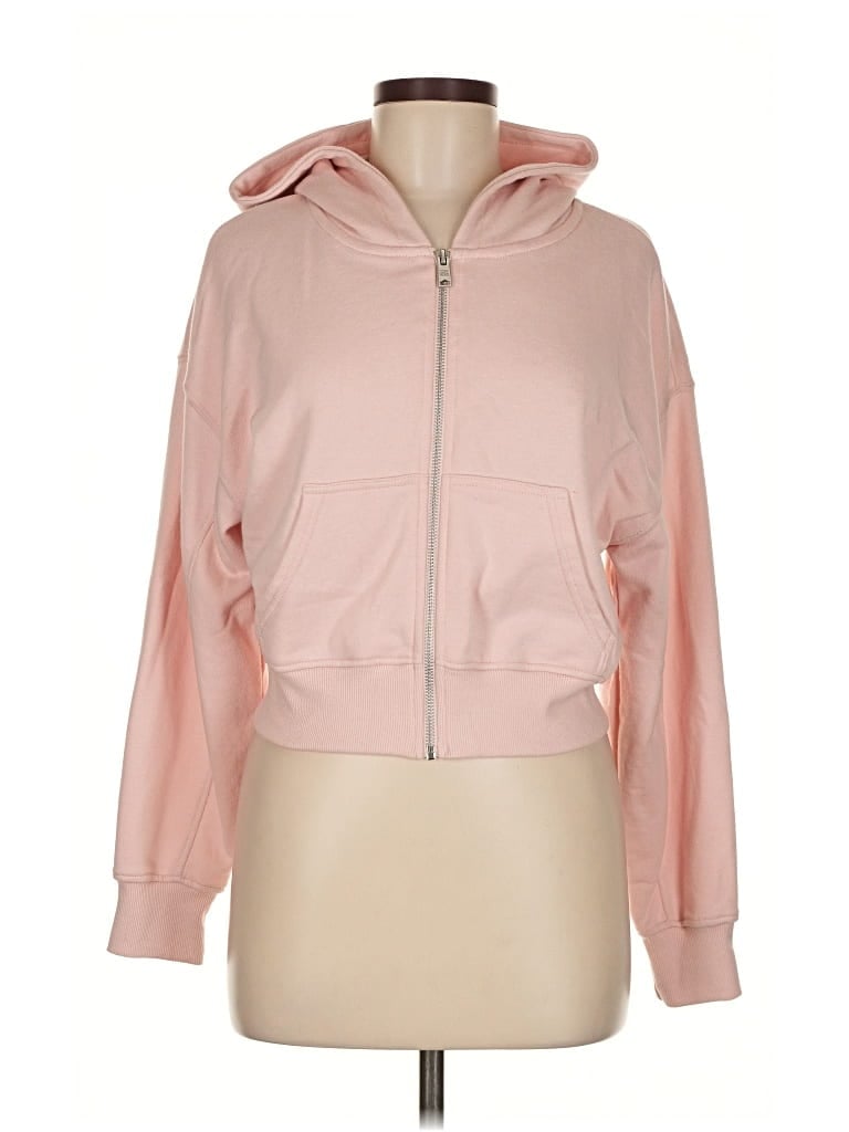 Pre-owned Lazy Sundays Zip Up Hoodie In Pink