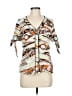 Listicle Ivory Short Sleeve Blouse Size M - photo 1