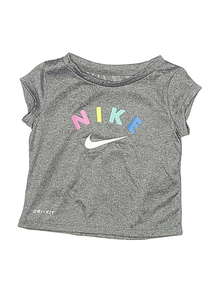 Pre-owned Nike Babies' Short Sleeve T-shirt In Gray