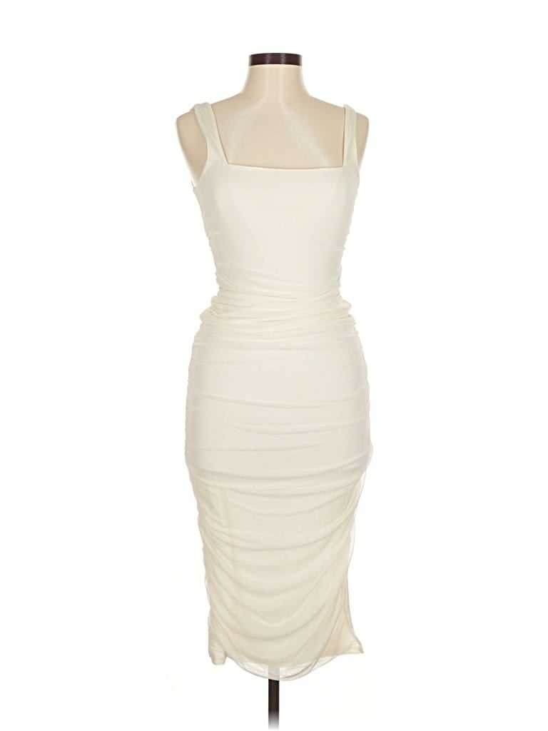 Pre-owned Fashion Nova Cocktail Dress In White