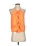 Parker 100% Polyester Orange Sleeveless Blouse Size XS - photo 1