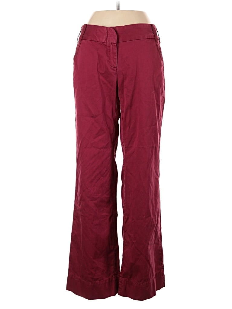 Pre-owned Moda International Casual Pants In Burgundy