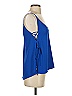 Express Blue Sleeveless Blouse Size S - photo 4