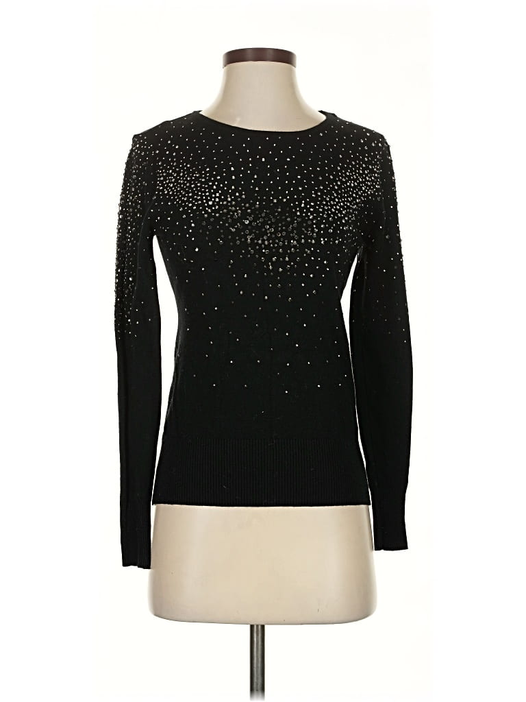 Pre-owned Liquid By Sioni Pullover Sweater In Black