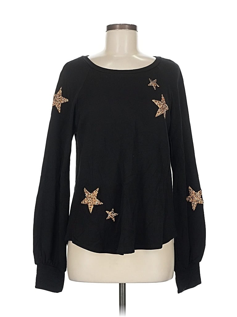 Pre-owned Karen Kane Pullover Sweater In Black