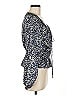 MICHAEL Michael Kors 100% Polyester Blue Long Sleeve Blouse Size M - photo 4