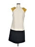 Luxology Color Block Yellow Casual Dress Size 8 - photo 1