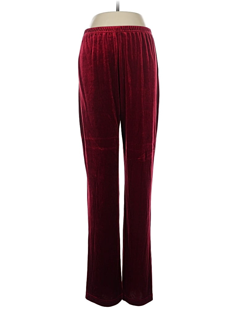 Pre-owned Carole Little Casual Pants In Burgundy
