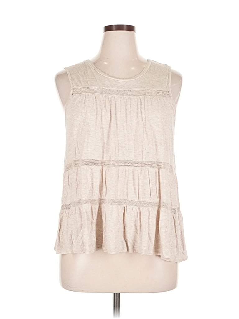 Pre-owned Gap Sleeveless Blouse In White