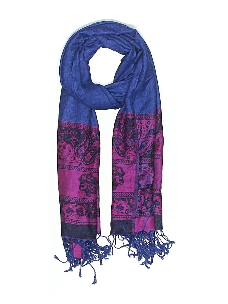 Pre-owned Unbranded Scarf In Blue