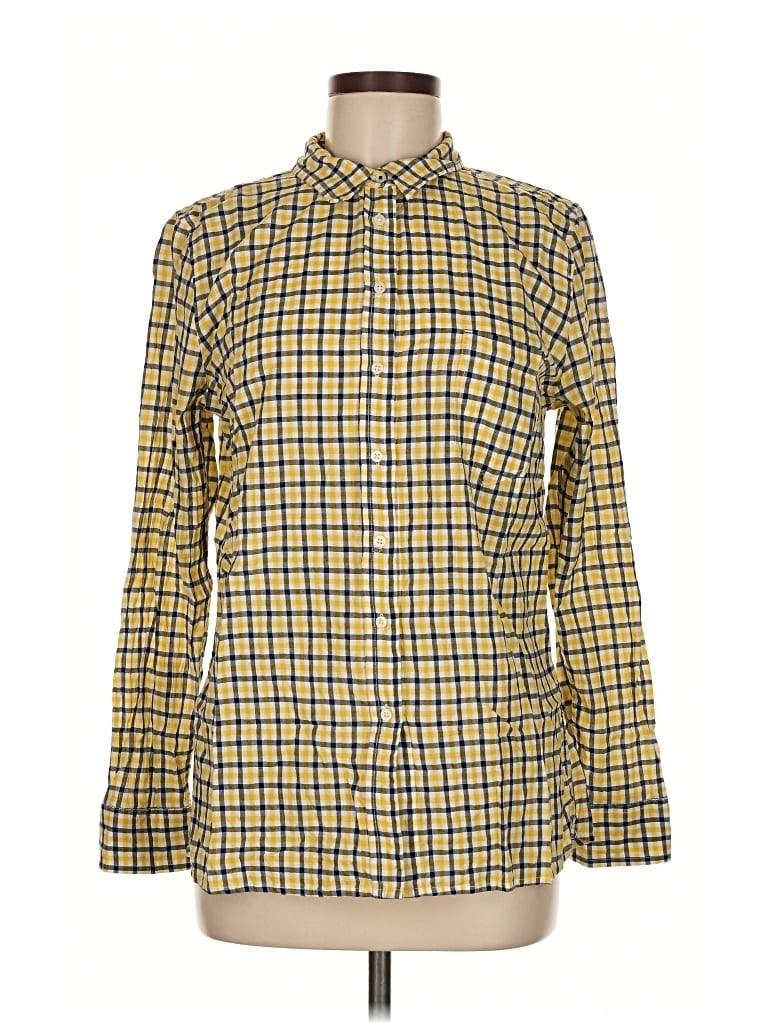 Pre-owned Gap Long Sleeve Button Down Shirt In Yellow