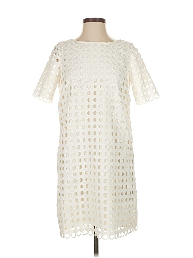 Pre-owned Catherine Catherine Malandrino Casual Dress In White