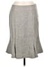 GUNEX Chevron-herringbone Gray Formal Skirt Size 8 - photo 1