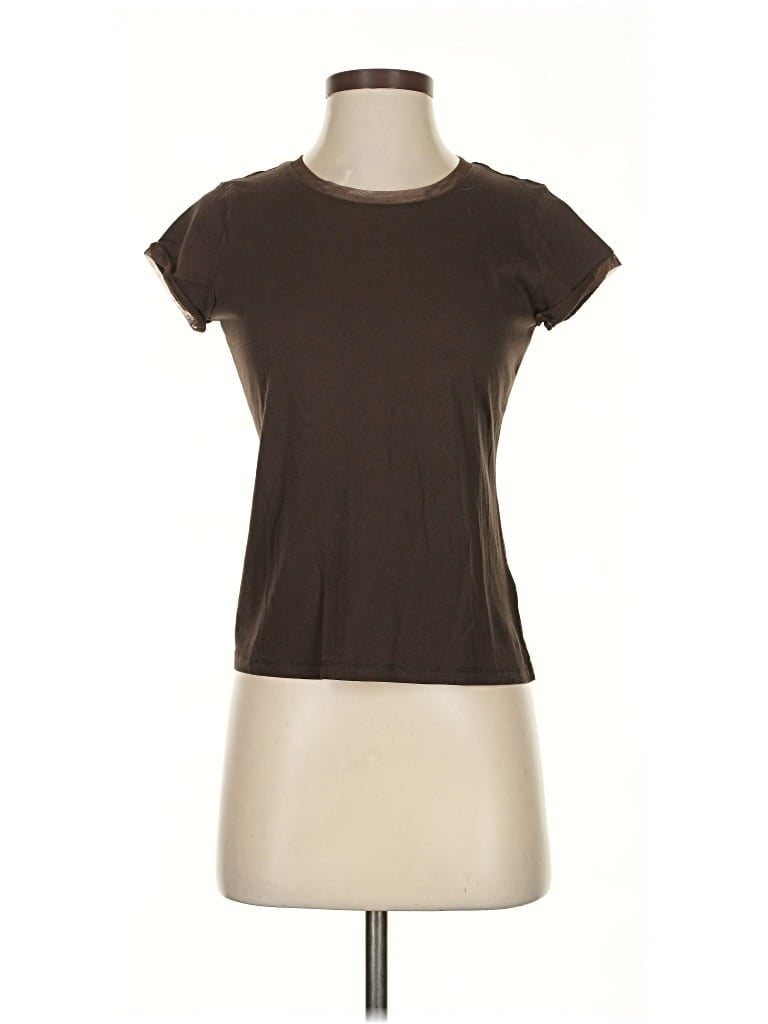 Pre-owned Sigrid Olsen Short Sleeve T-shirt In Brown