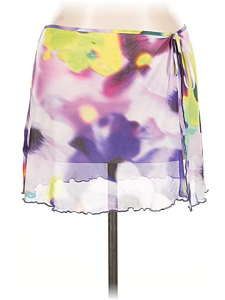 Pre-owned H&m Casual Skirt In Purple