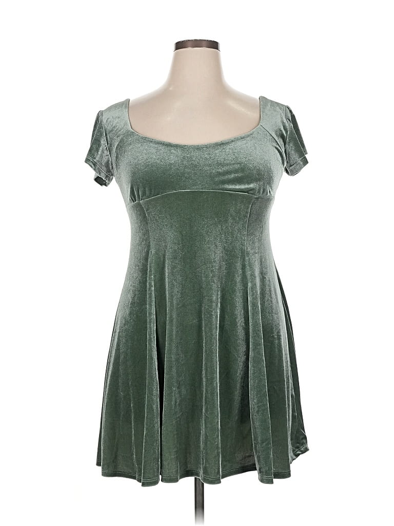 Pre-owned Rewind Casual Dress In Green