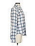 Paige 100% Cotton Plaid Blue Long Sleeve Button-Down Shirt Size S - photo 4