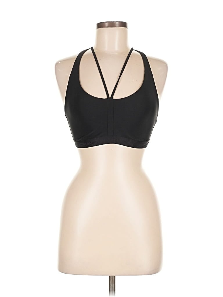 Pre-owned Under Armour Tank Top Black Halter Neckline Tops