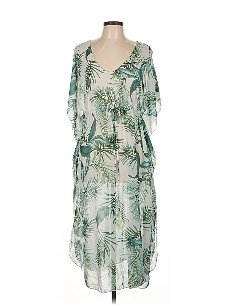 Pre-owned Kona Sol Casual Dress In Green