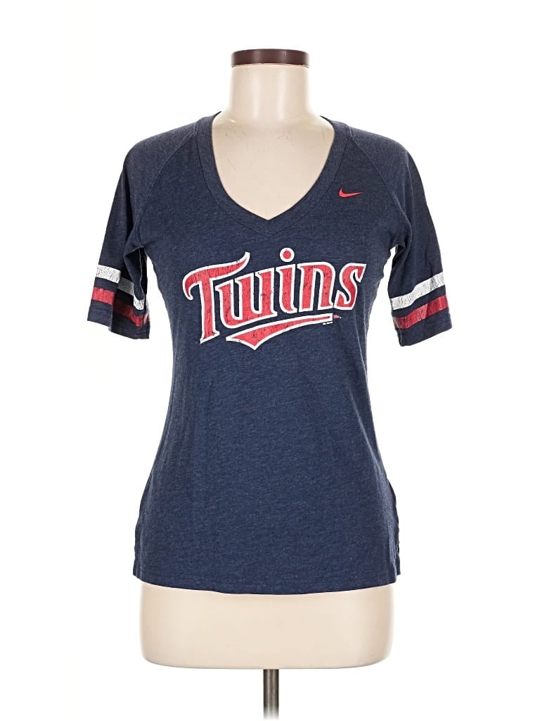 Pre-owned Nike Short Sleeve T-shirt In Blue