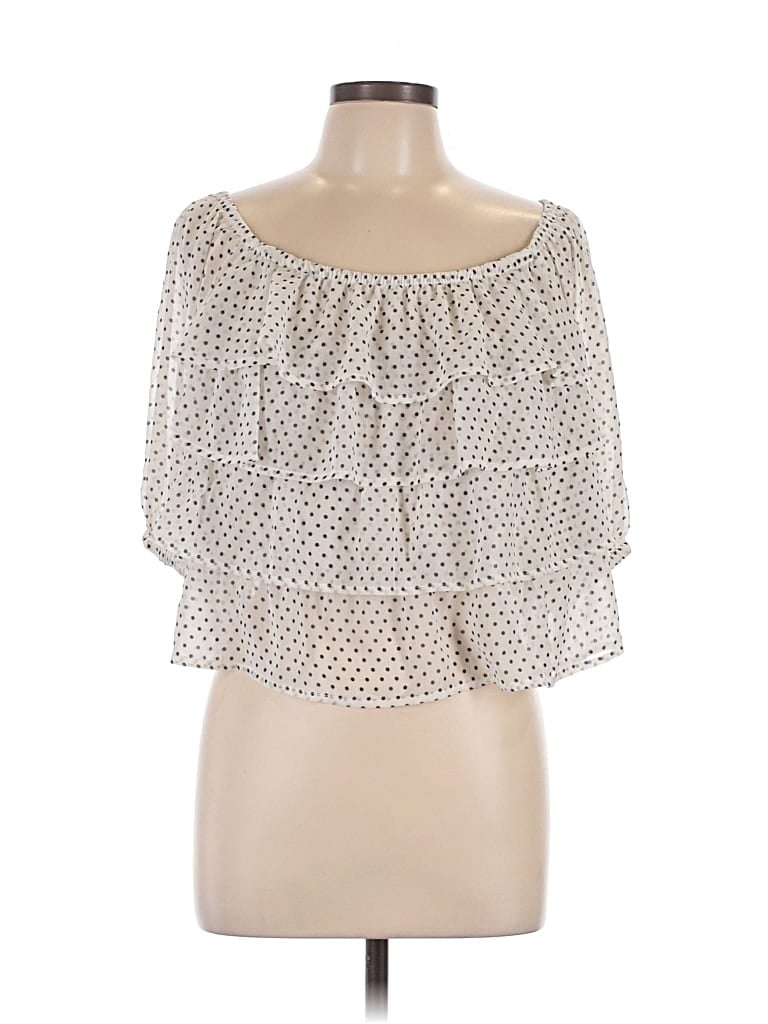 Cato 3/4 Sleeve Blouse In White