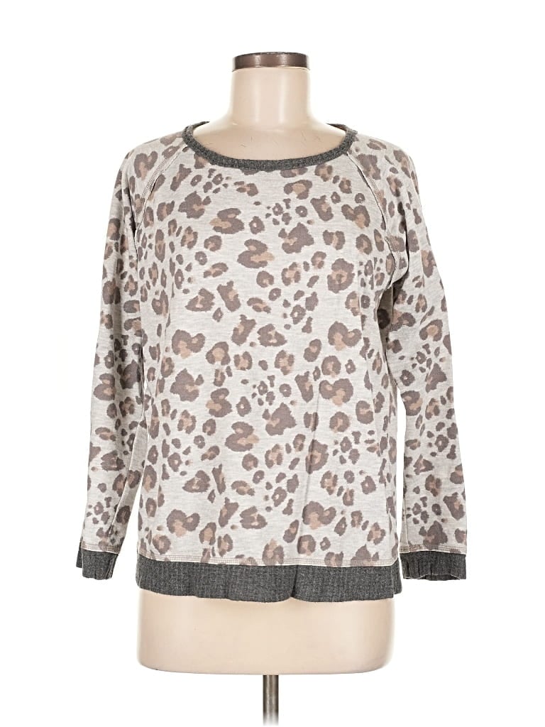 Pre-owned Knox Rose Pullover Sweater In Silver