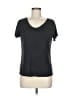 Tempo Paris Gray Short Sleeve Top Size M - photo 1