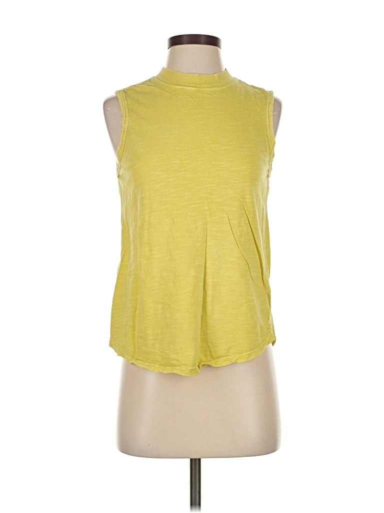 Pre-owned Pilcro Sleeveless T-shirt In Yellow
