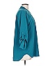 Assorted Brands 100% Polyester Teal 3/4 Sleeve Blouse Size L - photo 4