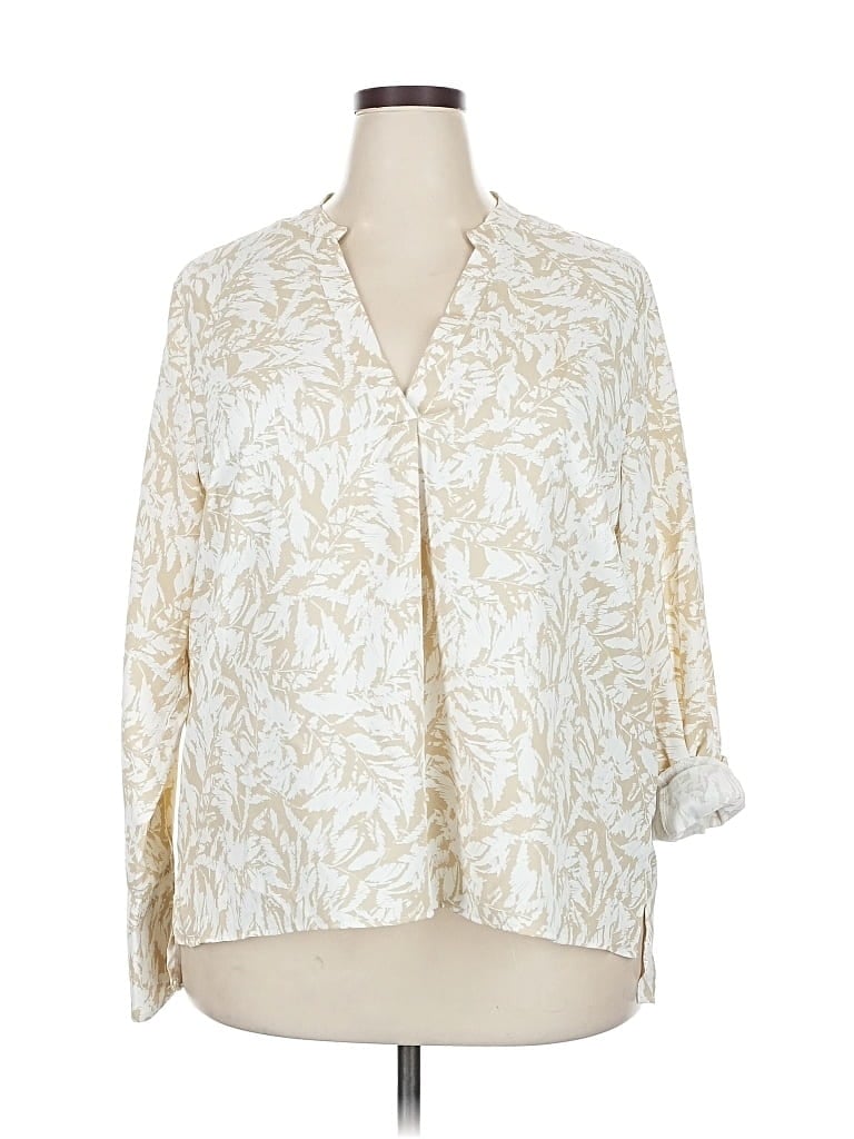 Pre-owned Vince Camuto 3/4 Sleeve Blouse In White