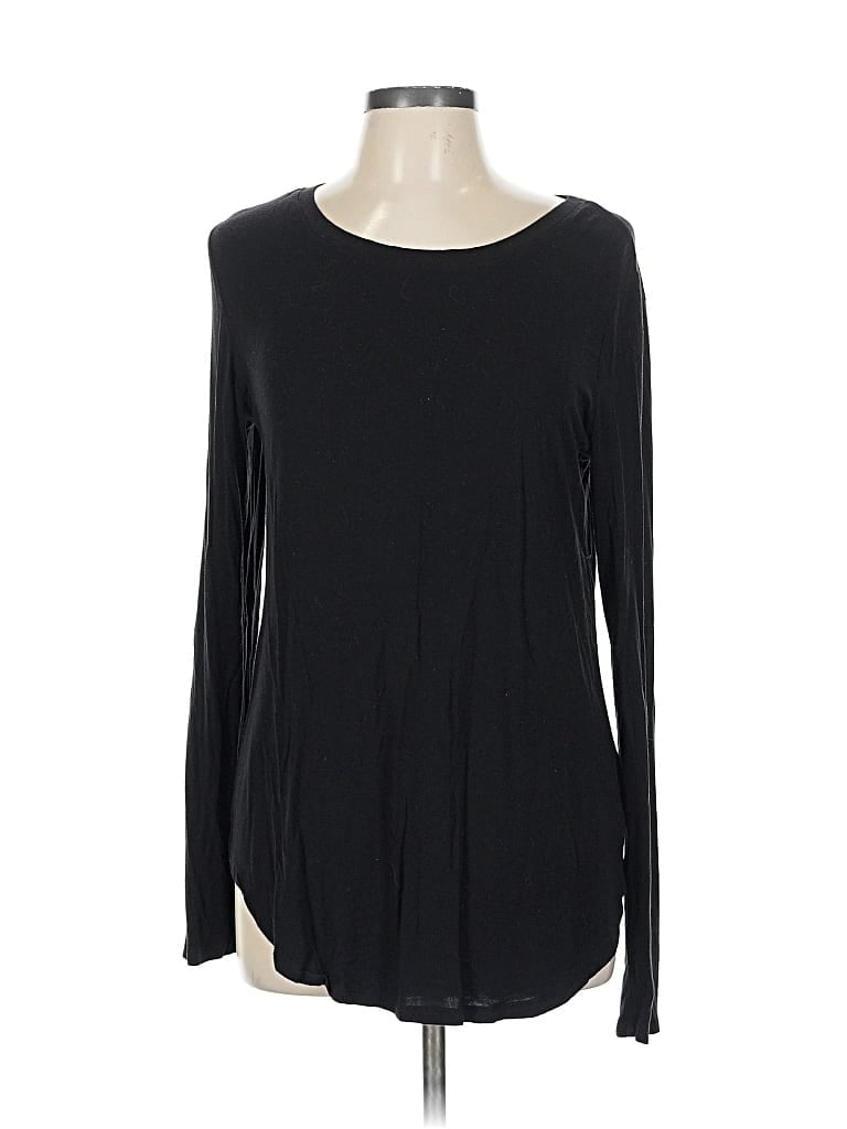 Pre-owned Old Navy Long Sleeve T-shirt In Black