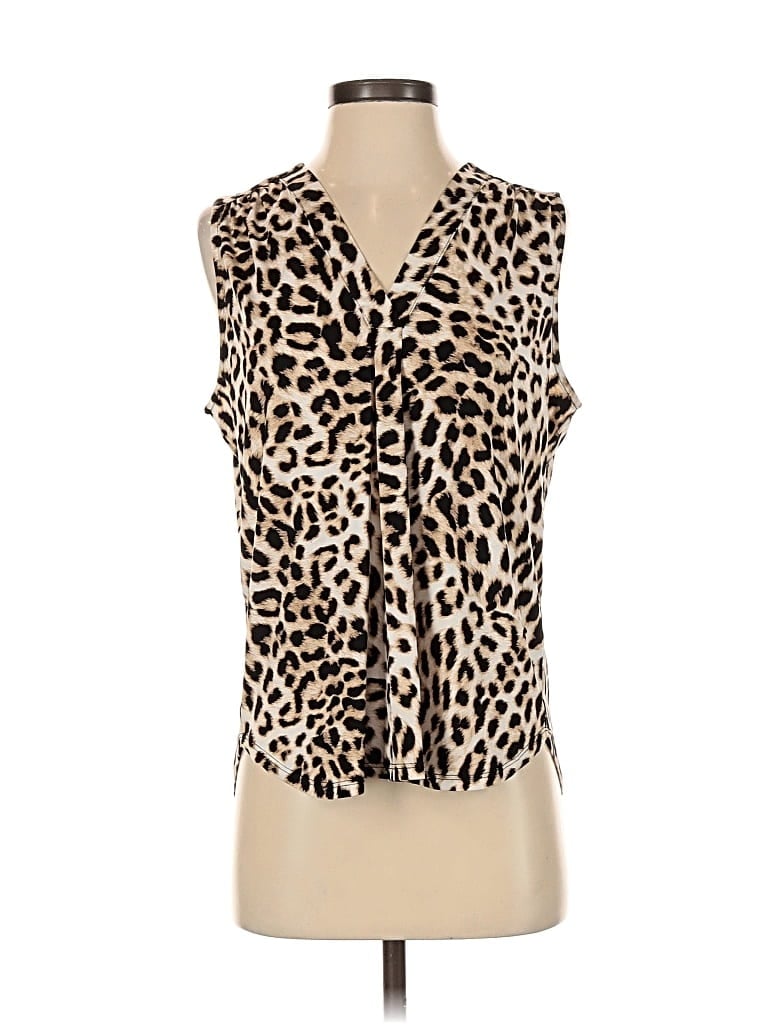 Pre-owned Vince Camuto Sleeveless Blouse In White