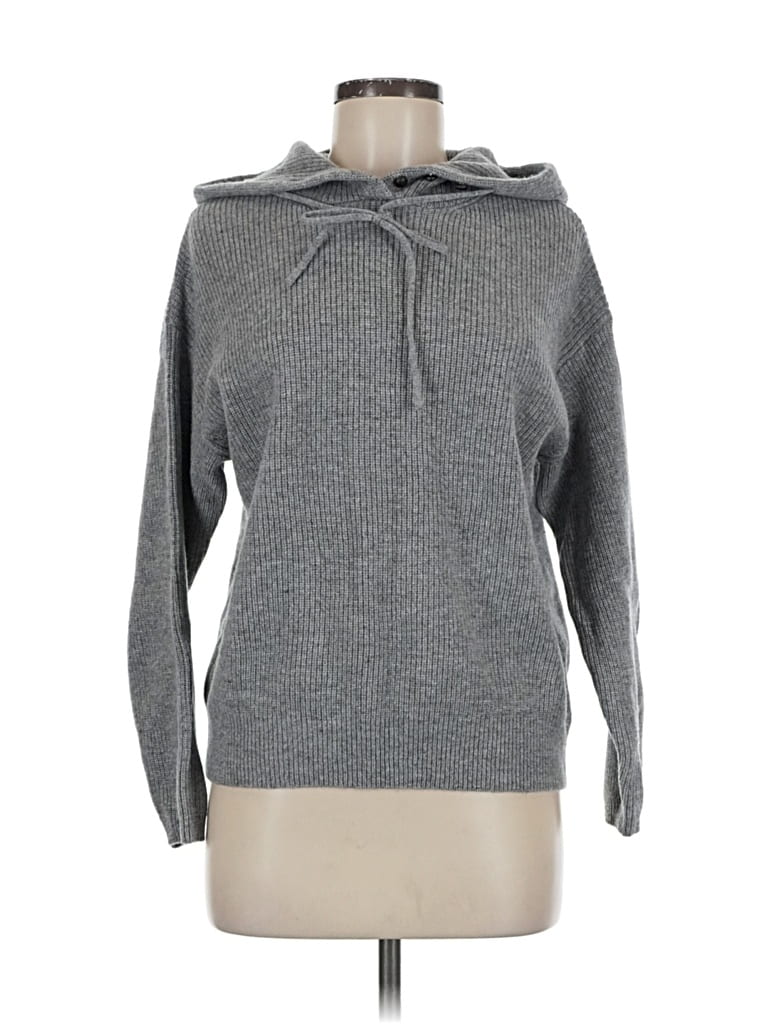 Pre-owned Assorted Brands Pullover Hoodie In Gray