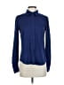 7 For All Mankind Blue Long Sleeve Blouse Size XS - photo 1