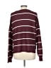 Sonoma Goods for Life Stripes Burgundy Pullover Sweater Size L - photo 2