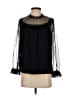 J.Crew 100% Polyester Black Long Sleeve Blouse Size XS - photo 1