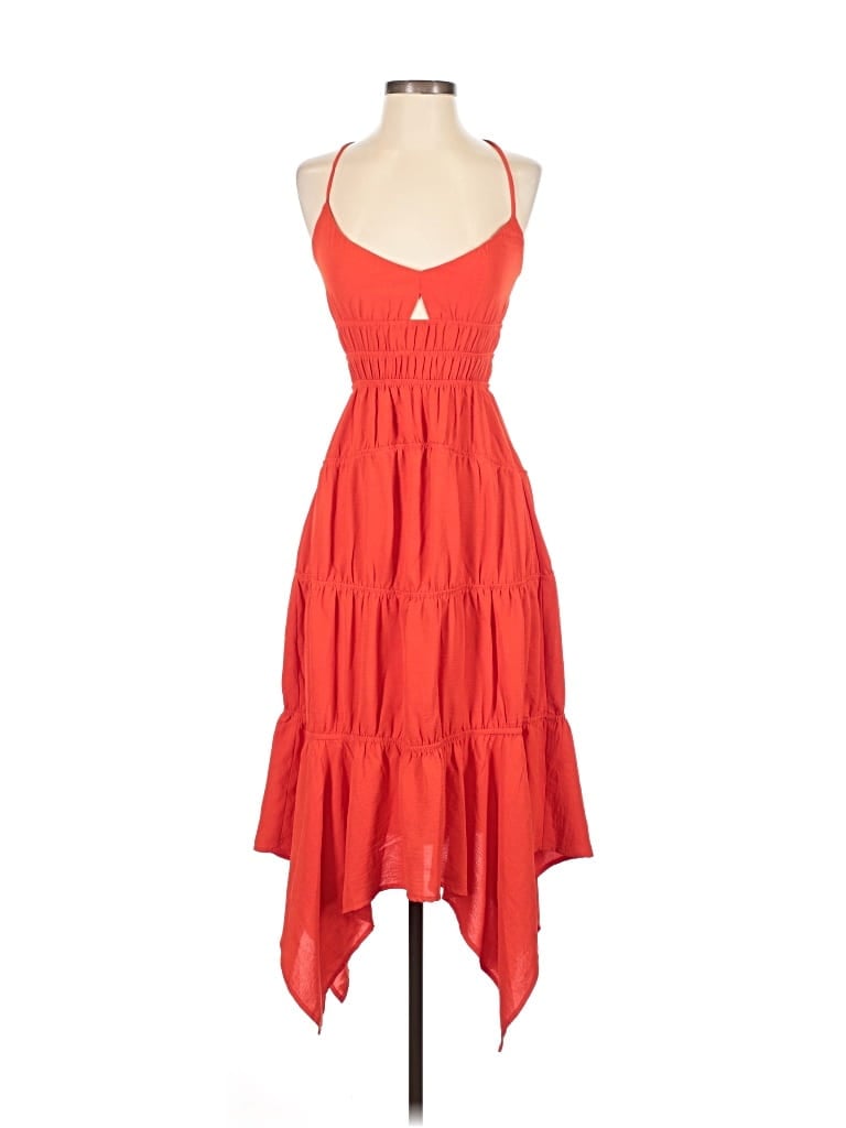 Pre-owned Monteau Cocktail Dress In Red
