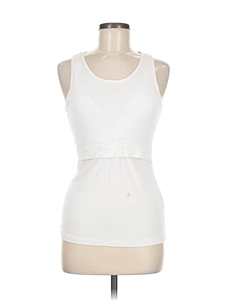 Pre-owned Essentials Tank Top White Halter Neckline Tops