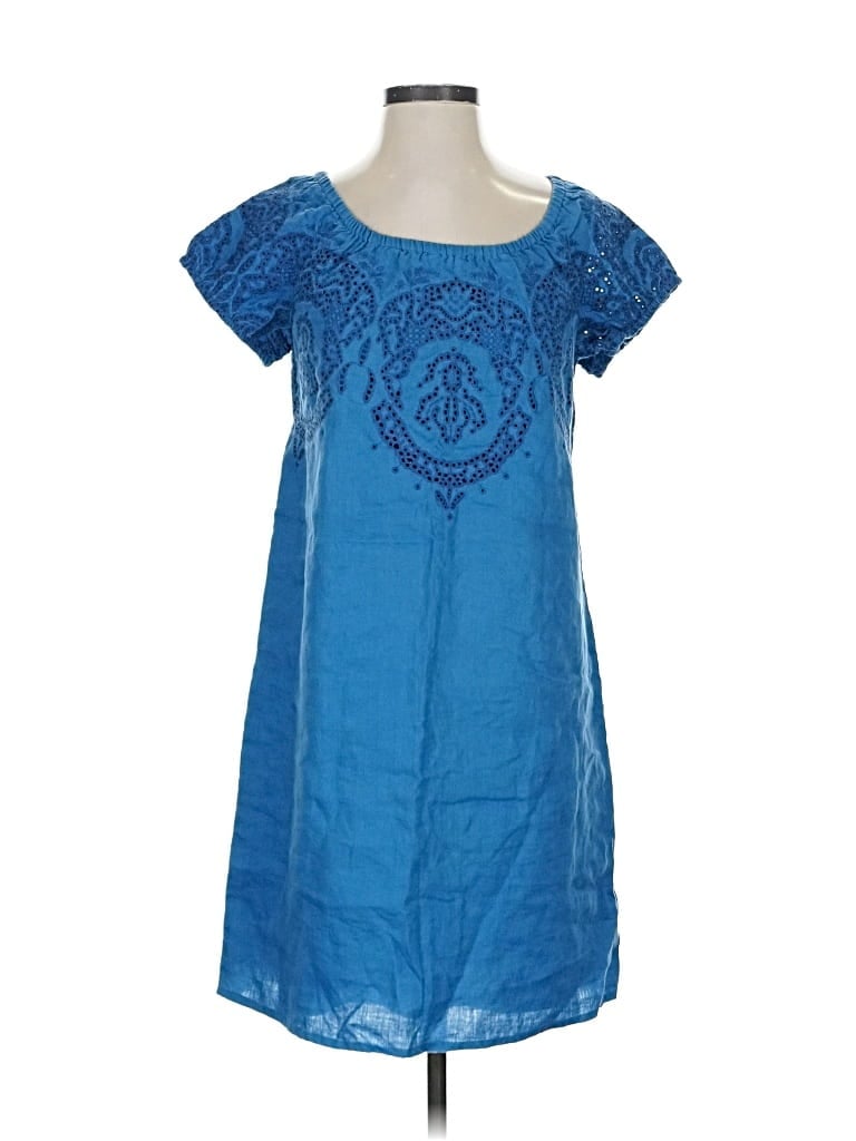 Pre-owned Jjill Casual Dress In Blue