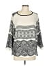 Zara Basic 100% Polyester Ivory 3/4 Sleeve Blouse Size L - photo 1