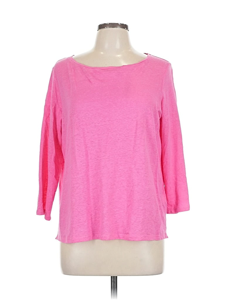 Pre-owned Majestic Filatures 3/4 Sleeve T-shirt In Pink