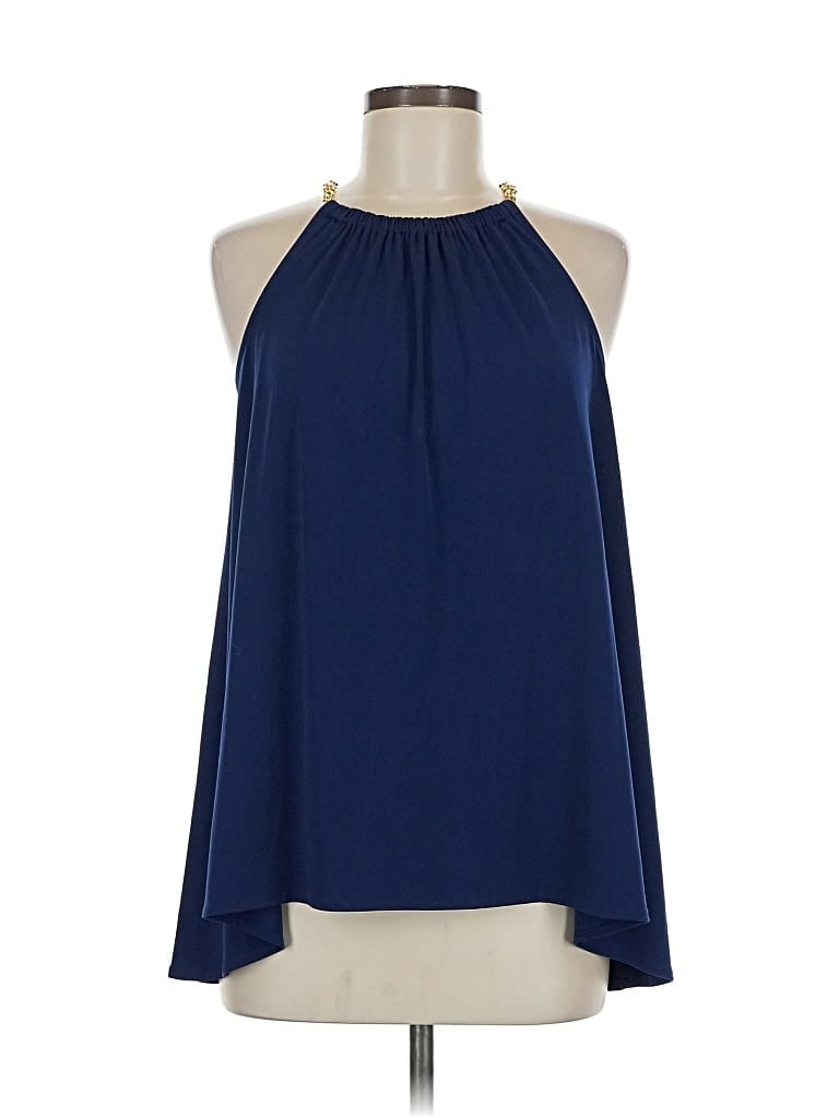 Pre-owned Michael Michael Kors Sleeveless Blouse In Blue