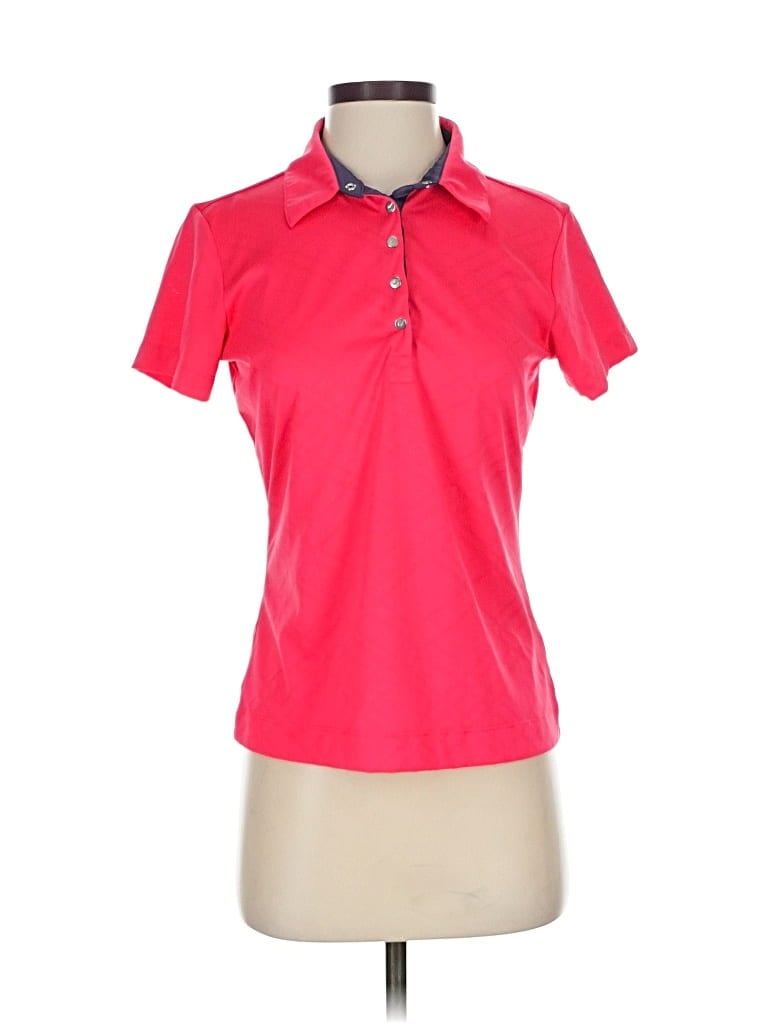 Pre-owned Nike Short Sleeve Polo Shirt In Pink