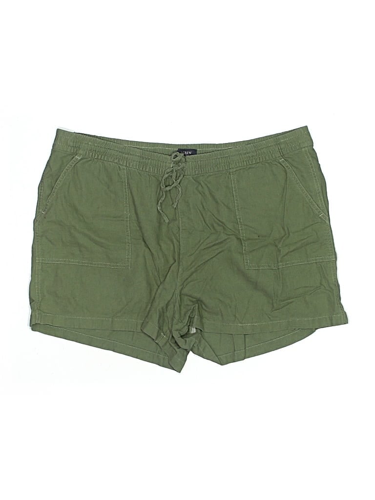 Pre-owned J.crew Factory Store Khaki Shorts In Green