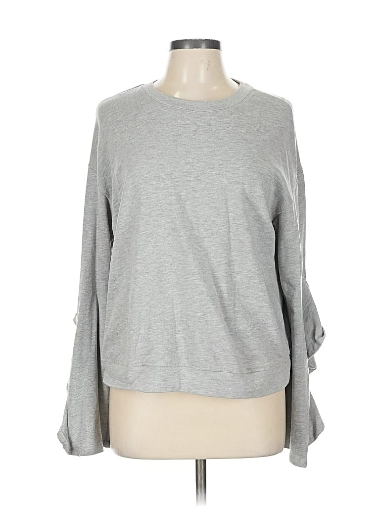 Pre-owned Who What Wear Sweatshirt In Gray