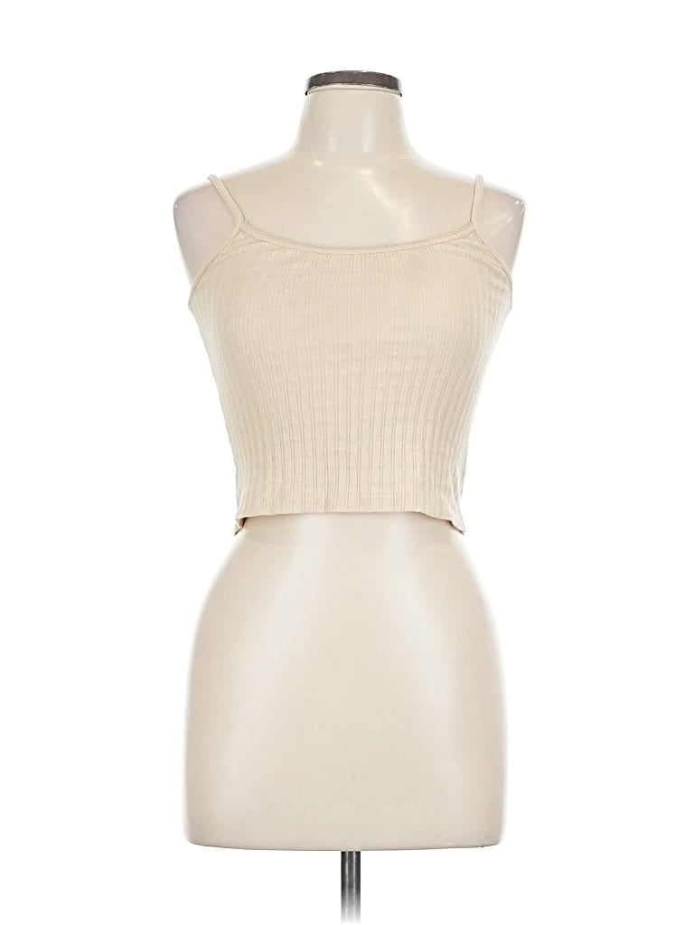 Pre-owned Brandy Melville Tube Top Ivory Strapless Neckline Tops In White