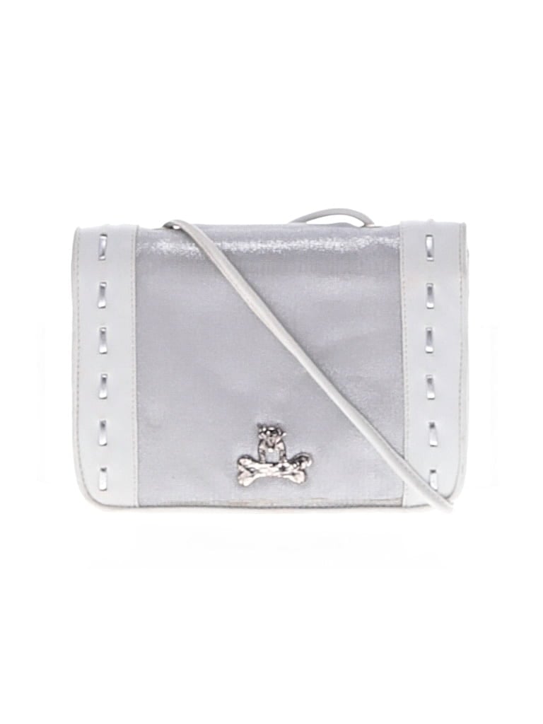 Pre-owned Donald J Pliner Leather Crossbody Bag In White