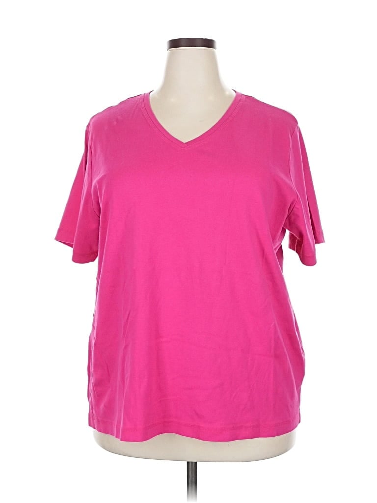 Pre-owned Caslon Short Sleeve T-shirt In Pink